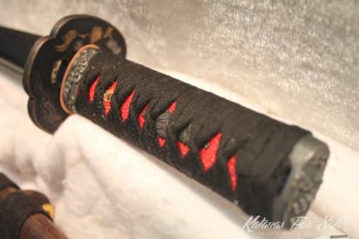 T10 Clay Tempered Ninja Tanto With Copper Tsuba - Image 3