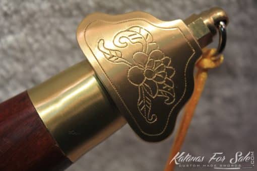 Chinese Broadsword Spring Steel Double Edge, Sharpened Full Brass Fittings - Image 3