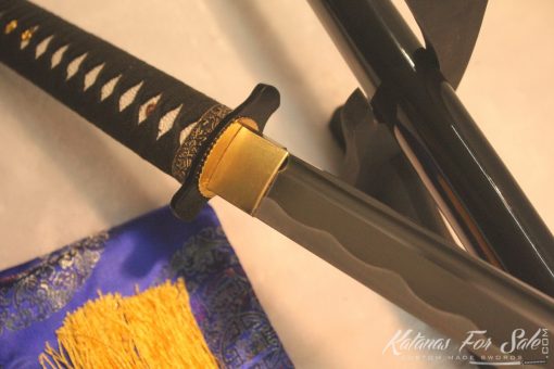 1060 Carbon Steel Ninjato Straight Blade Metal Alloy Fittings - Image 5