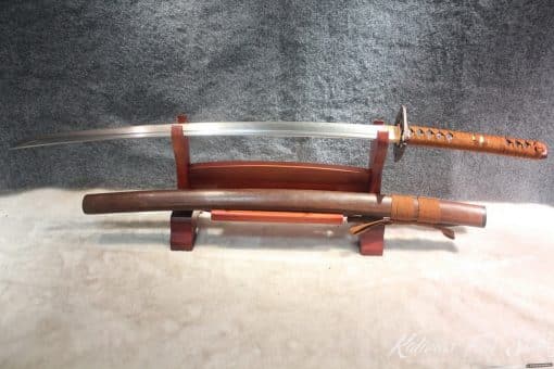 1095 Folded Clay Tempered Katana With Brass set Fittings - Image 6