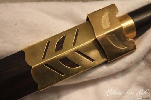 1095 Folded Steel Han Chinese Double edge Sword Brass Fittings - Image 7