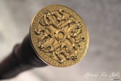 T10 Red Steel Chinese Han Sword Double Edge, Hand Crafted Copper Fittings - Image 6