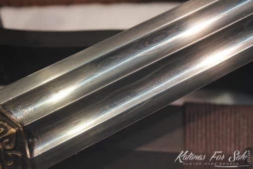 1095 Folded Steel Chinese Han Double Edge Sword - Image 7