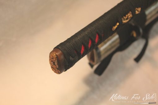 T10 Clay Tempered Carbon Steel Katana HQ Copper Fittings Ray Skin Saya - Image 6