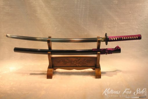 1060 Carbon Steel Katana Interesting Metal Alloy Fittings - Image 5