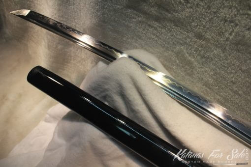 T10 Clay Tempered Carbon Steel Katana With Brass Fittings - Image 7