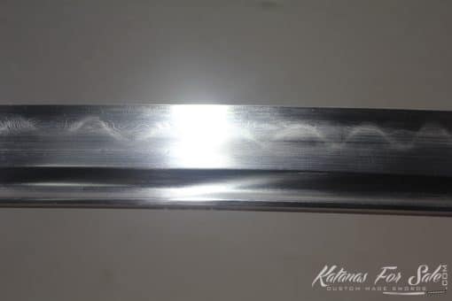 T10 Folded Steel Clay Tempered Katana with High Quality Copper Fittings - Image 4
