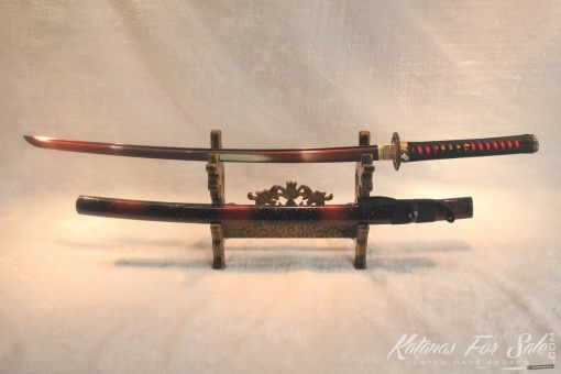 1095 Red Folded Carbon Steel Katana High Quality Copper Fittings - Image 7