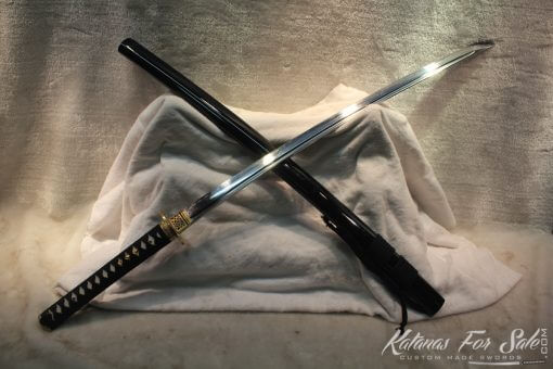 T10 Clay Tempered Carbon Steel Katana Brass Fittings - Image 6