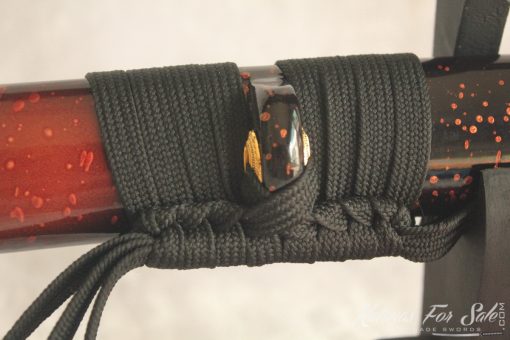 1095 Red Folded Carbon Steel Katana High Quality Copper Fittings - Image 9