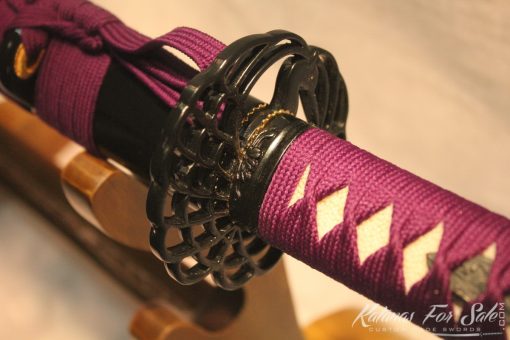 1060 Carbon Steel Katana Interesting Metal Alloy Fittings - Image 6