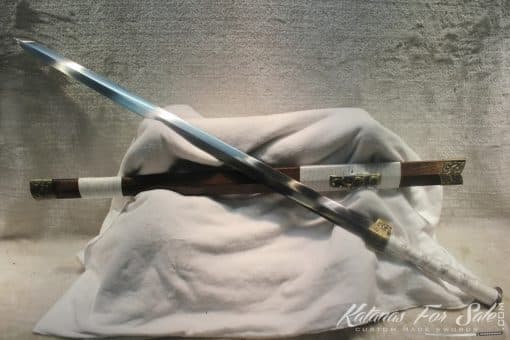Spring Steel Han Chinese Broadsword  double Edge Sharp - Image 9