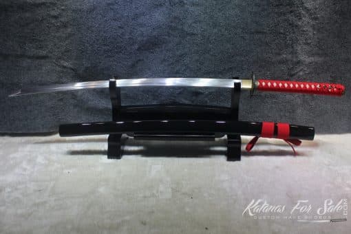 1060 steel Heat Tempered Engraved Katana with Standard Tsuba - Image 7
