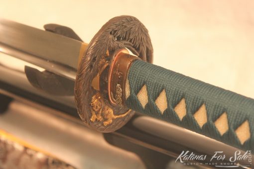 T10  Clay Tempered Carbon Steel Katana High Quality Copper Fittings - Image 7