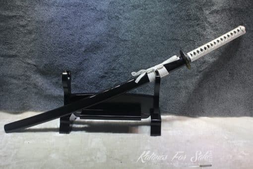 1060 Steel Heat Tempered Engraved Katana with Copper Tsuba