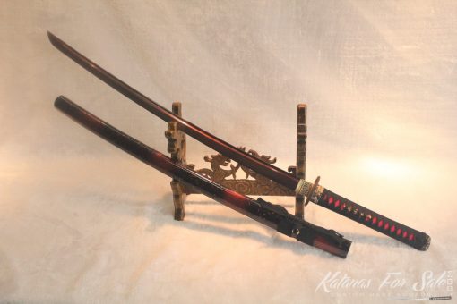 1095 Red Folded Carbon Steel Katana High Quality Copper Fittings - Image 15