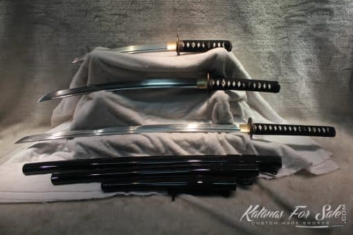 1060 Folded Steel Sword Set With Standard Fittings