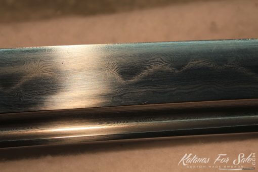 T10 Folded Clay Tempered Carbon Steel Katana With Brass fittings - Image 5