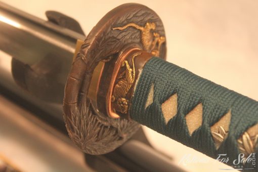 T10  Clay Tempered Carbon Steel Katana High Quality Copper Fittings - Image 8