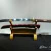 T10 Folded Steel Naginata Short Blade with Full Brass Fittings