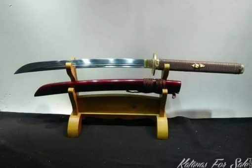 T10 Folded Steel Naginata Short Blade with Full Brass Fittings
