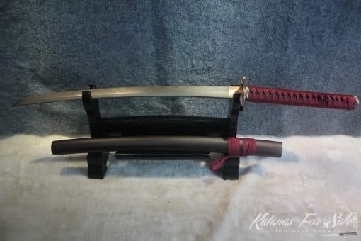 1095 Clay Tempered Wakizashi With High Quality Copper Fittings - Image 5