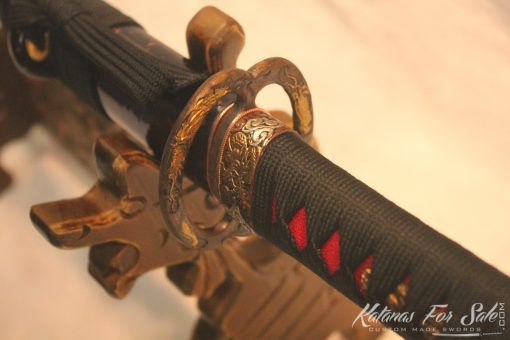 1095 Red Folded Carbon Steel Katana High Quality Copper Fittings - Image 17
