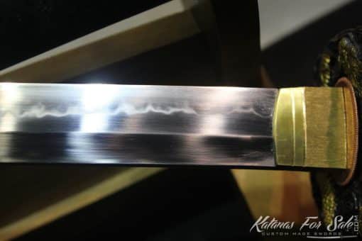 T10 Clay Tempered Choji Hamon Katana with Copper Fitting - Image 3