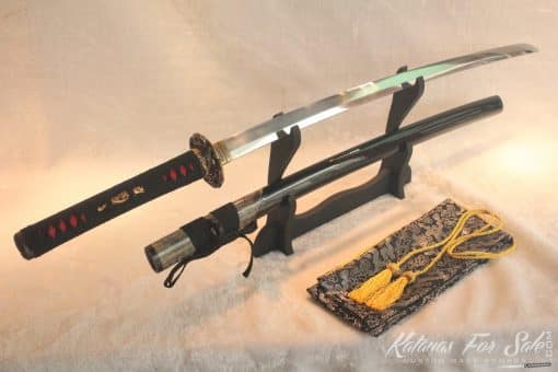 T10 Clay Tempered Carbon Steel Katana HQ Copper Fittings Ray Skin Saya