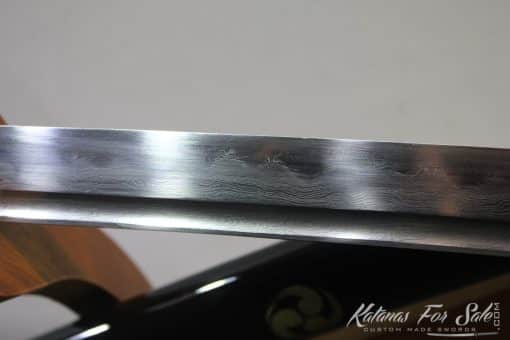 T10 Folded Clay Tempered Katana with Full Set Brass Fittings - Image 5