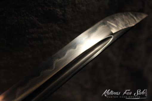 T10 Folded Steel Clay Tempered Katana With Copper Fittings - Image 3