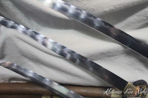 1095 Folded Steel Clay Tempered Sword set With High Quality Copper Fittings - Image 9