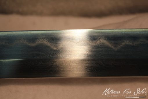 T10 Folded Clay Tempered Carbon Steel Katana Brass Fitting - Image 9
