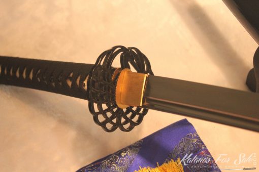 T10 Clay Tempered Carbon Steel Katana Metal Alloy Fittings - Image 7