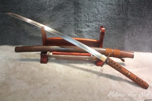 1095 Folded Clay Tempered Katana With Brass set Fittings - Image 8