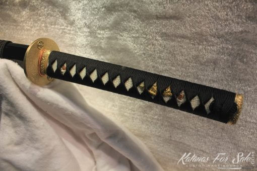 T10 Clay Tempered Carbon Steel Katana Brass Fittings - Image 11