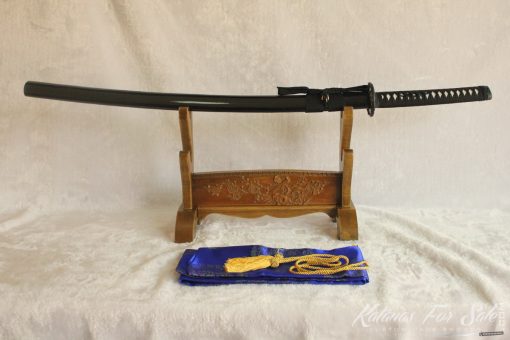 1060 Carbon Steel Katana With Beautiful Metal Alloy Fittings - Image 9