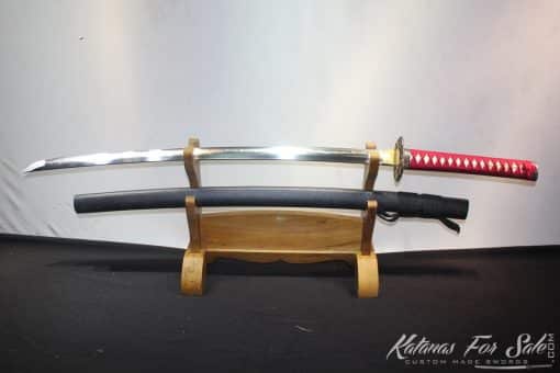 T10 Clay Tempered Choji Hamon Katana with Copper Fitting - Image 5
