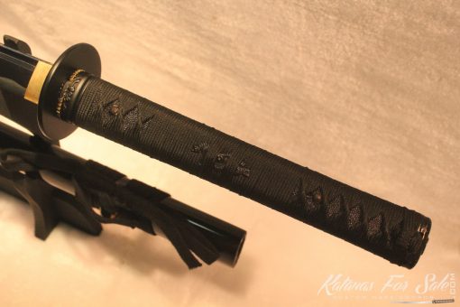 1060 Carbon Steel Ninjato Straight Black Blade Iron Tsuba - Image 7