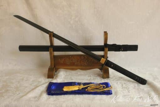 1060 Carbon Steel Ninjato Straight Blade Electroplated