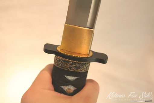 1060 Carbon Steel Ninjato Straight Blade Metal Alloy Fittings - Image 9