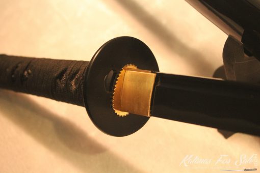 1060 Carbon Steel Ninjato Straight Black Blade Iron Tsuba - Image 8
