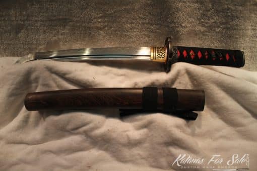 T10 Clay Tempered Ninja Tanto With Copper Tsuba - Image 4