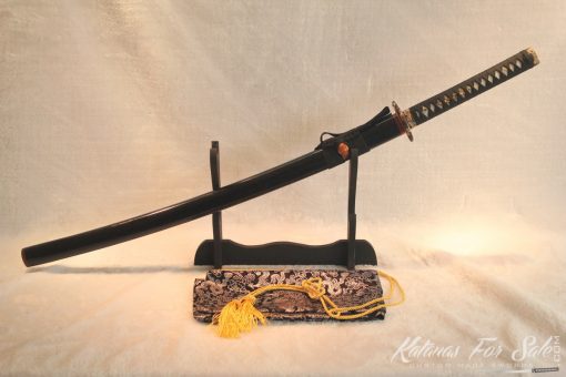 T10 Folded Clay Tempered Carbon Steel Katana HQ Copper Fittings Buffalo Horn Saya - Image 10