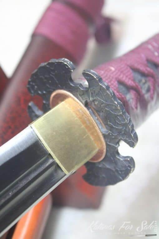 1060 High Carbon Steel Heat Tempered Nagamaki With Standard Fittings - Image 7