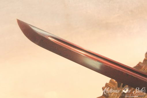 1095 Red Folded Carbon Steel Katana High Quality Copper Fittings - Image 36
