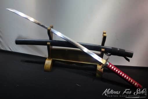 T10 Clay Tempered Choji Hamon Katana with Copper Fitting - Image 6