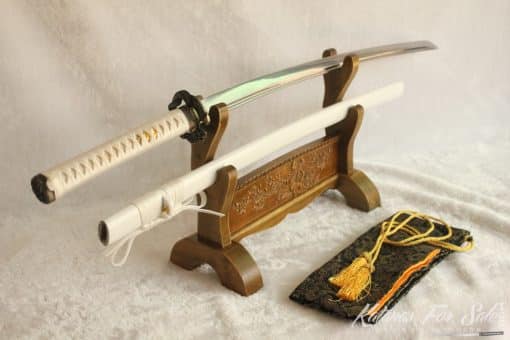 1060 Carbon Steel Katana With Metal Alloy Fittings