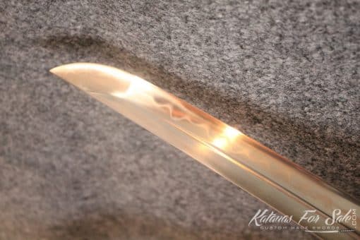 T10 Clay Tempered Ebony Wood Shirasaya with Buffalo Horn Tips - Image 5
