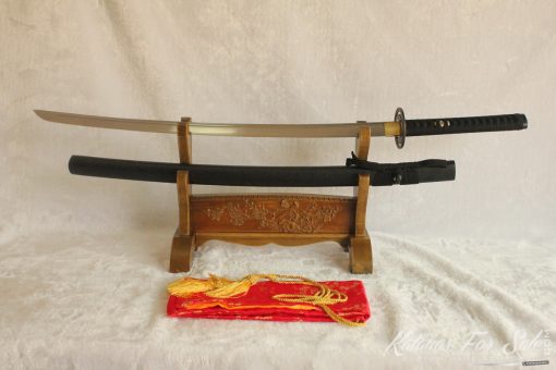 1060 Carbon Steel Katana With Beautiful Metal Alloy Fittings - Image 11